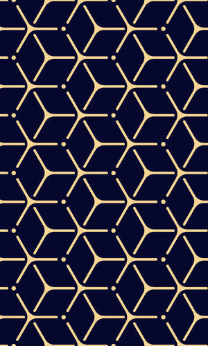 Geometric Rounded Cube Pattern Wallpaper 2001041