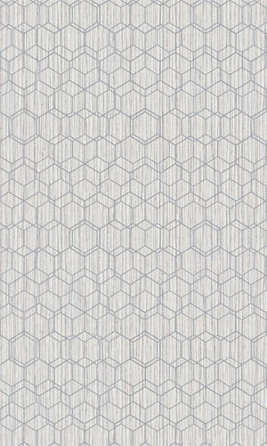 Dimension Grey Geometric Overlaid Faux Grasscloth 219622