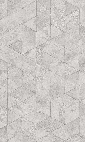 Material World White Crackled Hexagons 219800