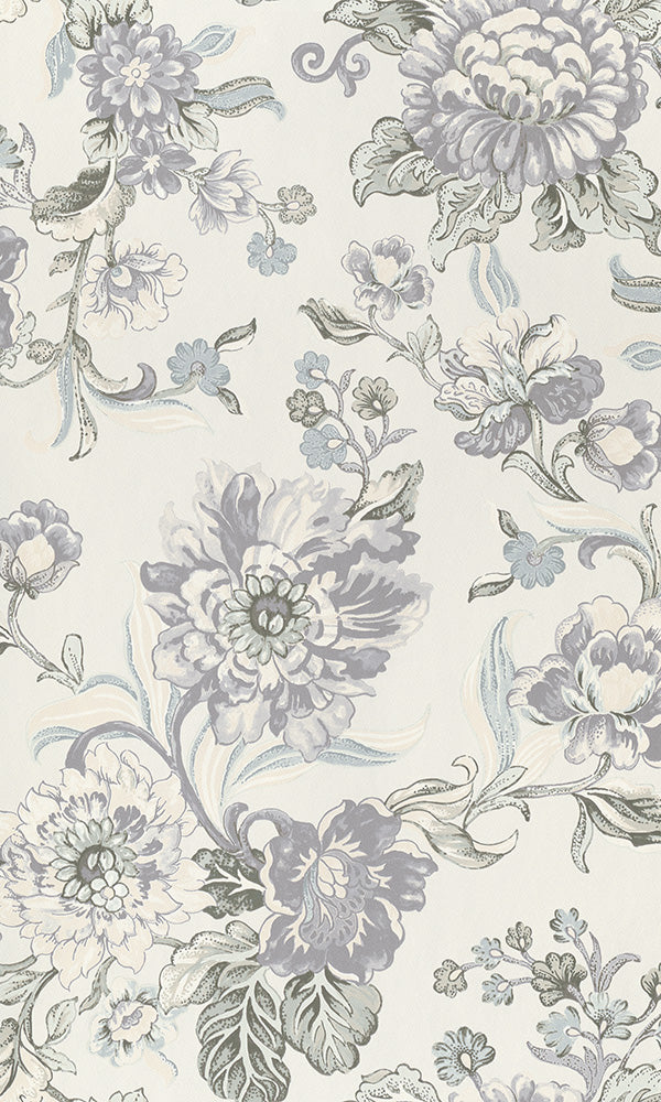 vintage bold floral wallpaper