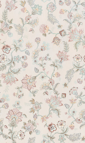 vintage paisley floral wallpaper