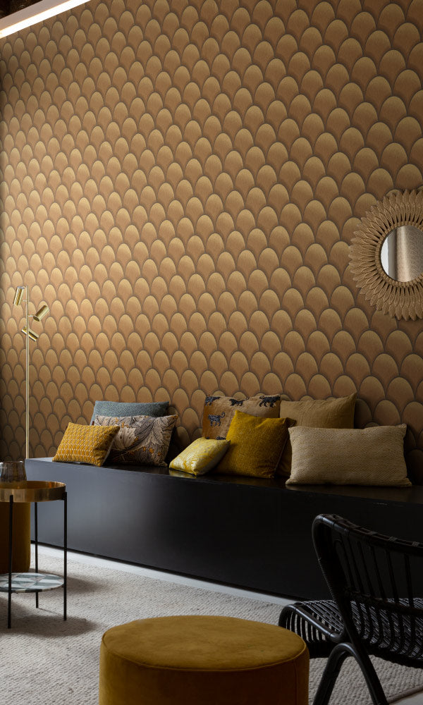 metallic geometric living room wallpaper canada