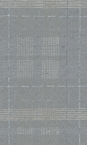 Casual Cool Grey Irregular Plaid Stripes 30438