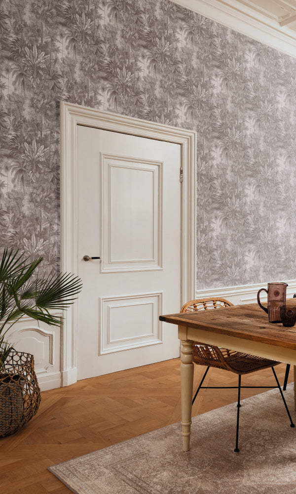 metallic tropical wallpaper canada