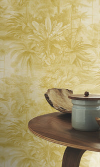 metallic tropical wallpaper canada