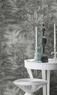 metallic tropical wallpaper canada