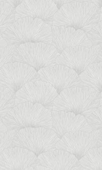metallic geometric leaves wallpaper