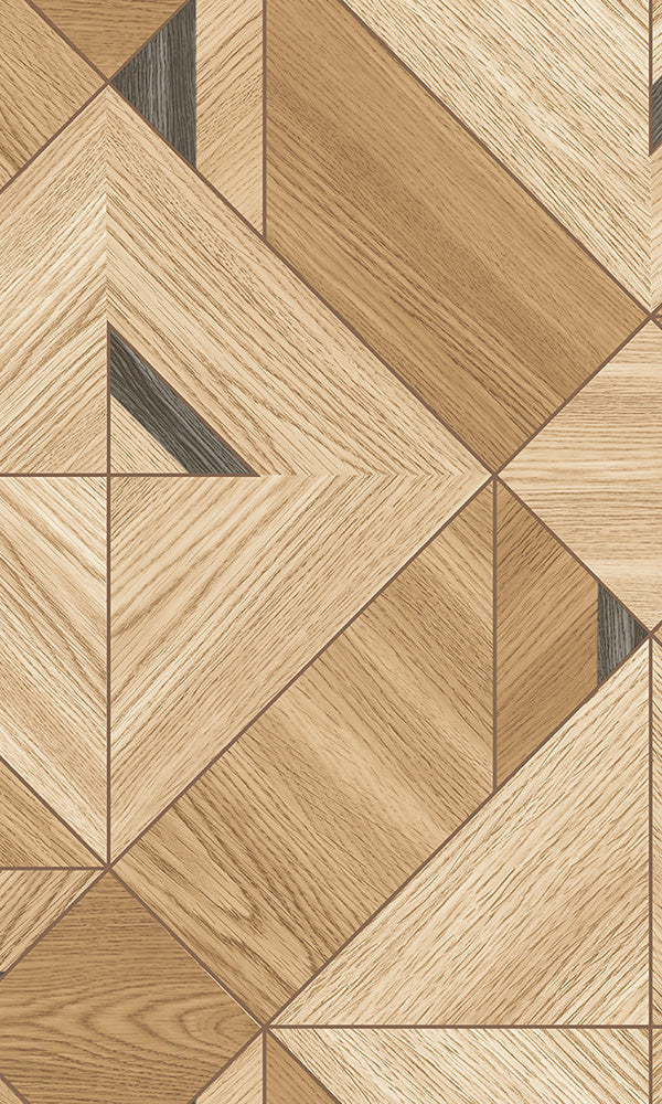 faux wooden diamonds geometric wallpaper