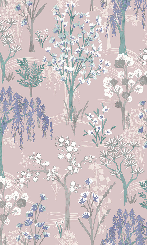 whimsical floral wallpaper