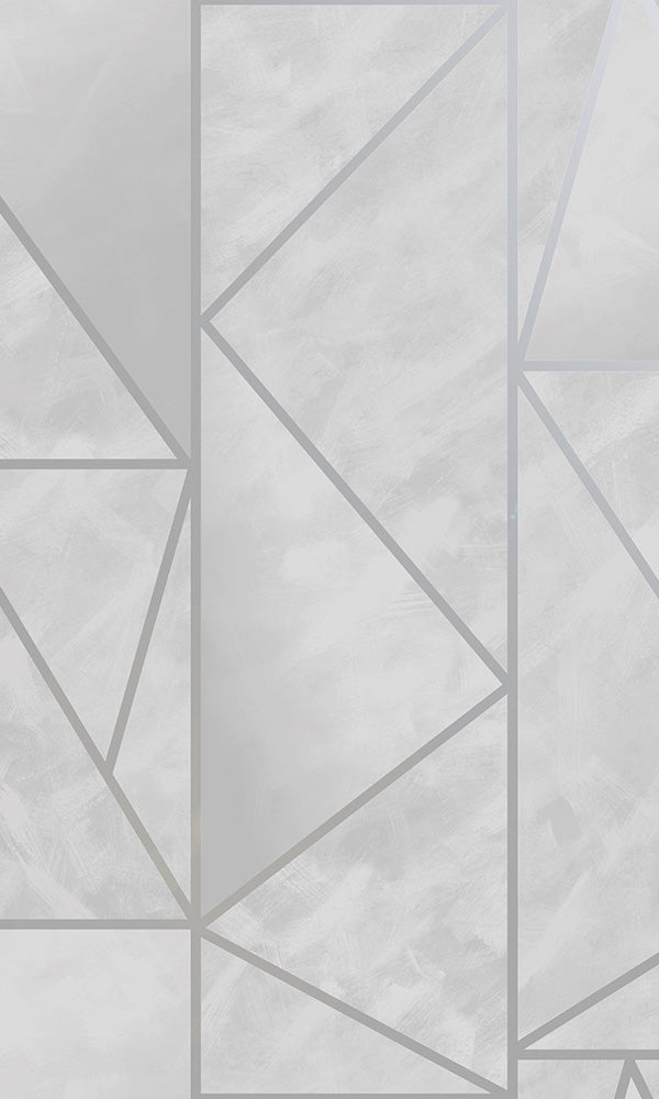 modern metallic geometric wallpaper