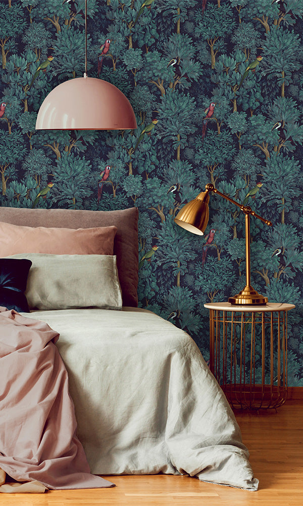 tropical bedroom wallpaper canada