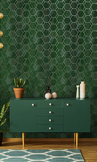 geometric home office wallpaper canada