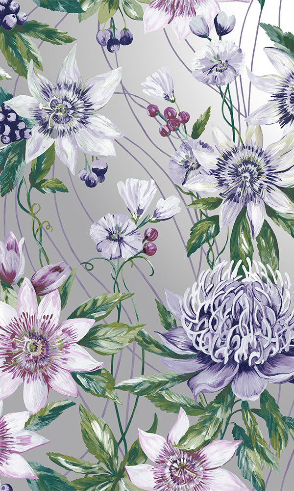 metallic floral wallpaper canada