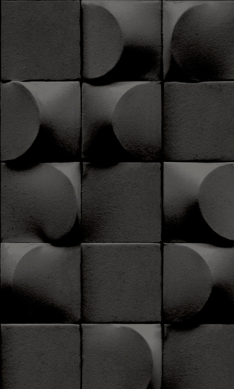 Affinity Anthracite 3D Blocks Geometric AF24521