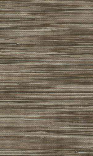 Tahiti Brown & Blue Grasscloth Wallpaper TA25044