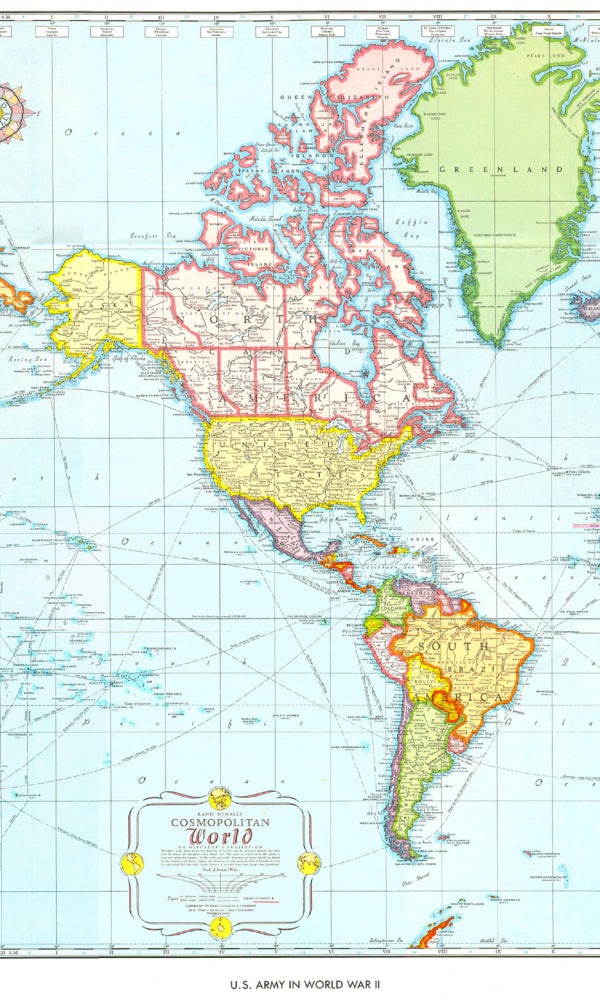 World Maps Cosmopolitan Wallpaper MAP758003