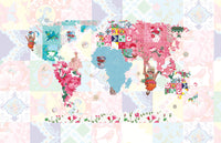 World Maps Childs World Map Wallpaper MAP758015
