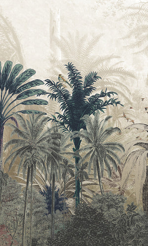 illustrated tropical landscape wallpaper canada
