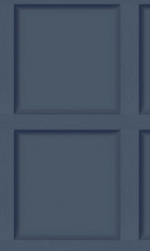Imaginarium II Navy Blue Modern Wood Panel 12980