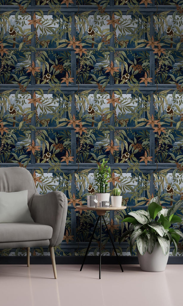 Cascading Gardens Navy Comoro 91390