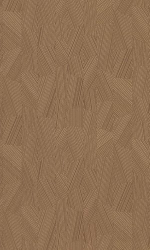Muse Brown Striped Facets - All-Over MU3005