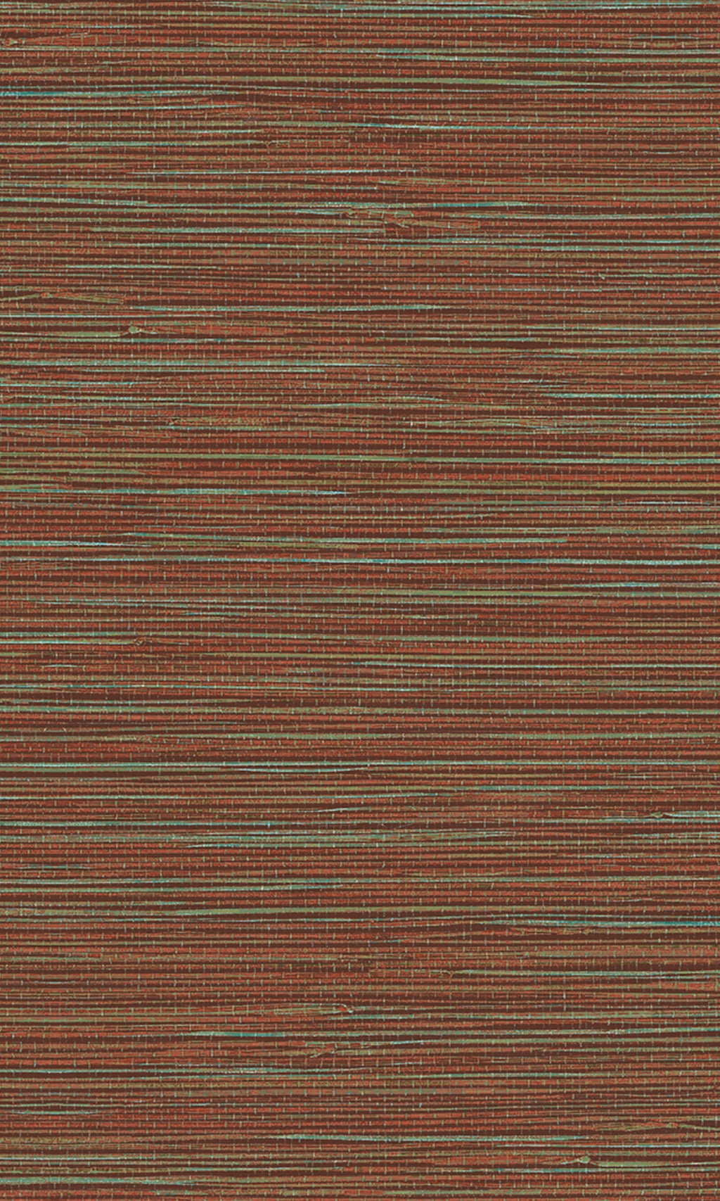 Tahiti Rust & Green Grasscloth Wallpaper TA25047