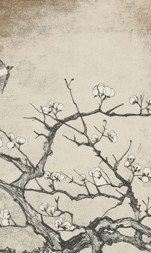 Custom Murals Japanese Tree Wallpaper TREE-100