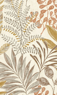 Maison Taupe All Over Leaves MN3108