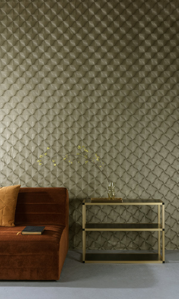 geometric metallic diamonds living room wallpaper canada
