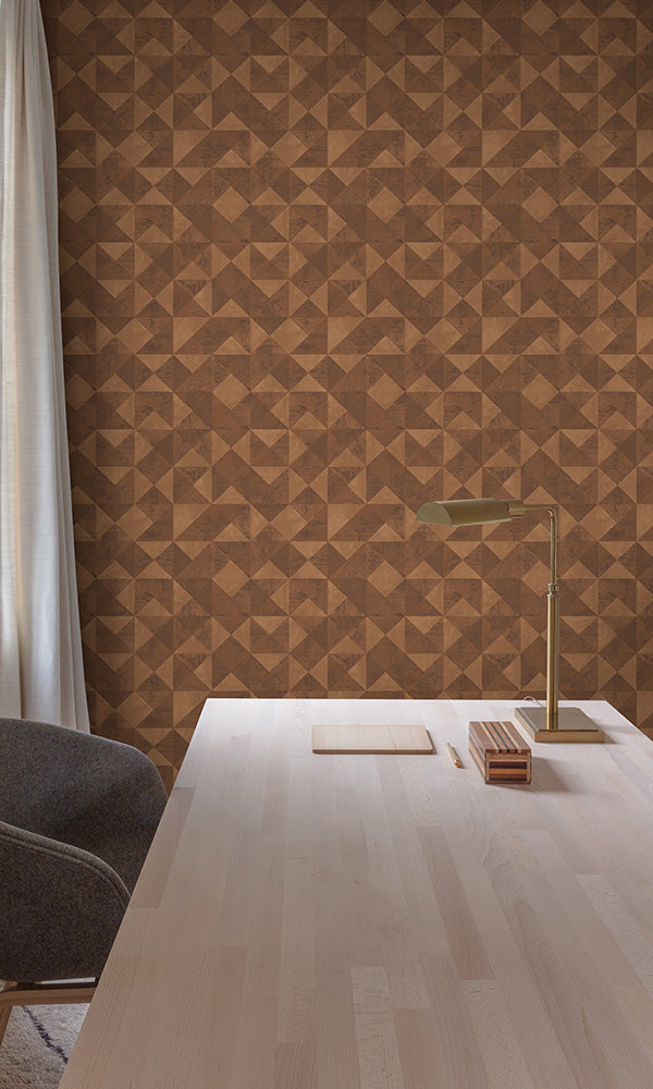 geometric home office wallpaper canada