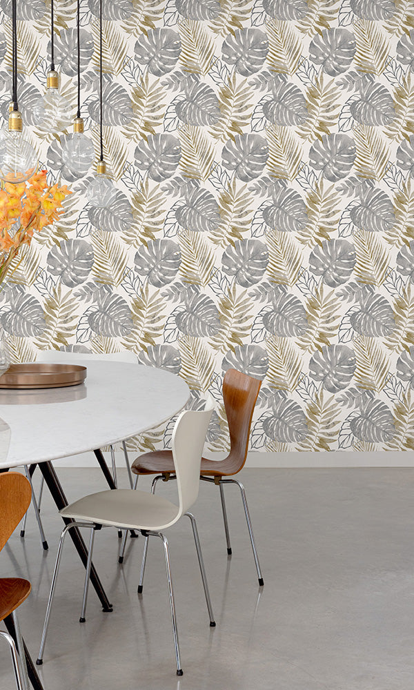 tropical dining room wallpaper canada