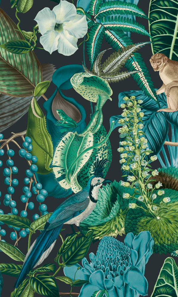 vibrant botanical wallpaper canada