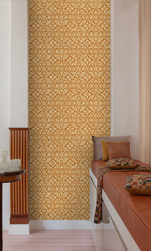 damask ornamental entryway wallpaper canada