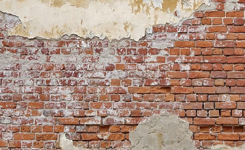 Distressed Peeling Brick Wall Wallpaper 2001032 Custom