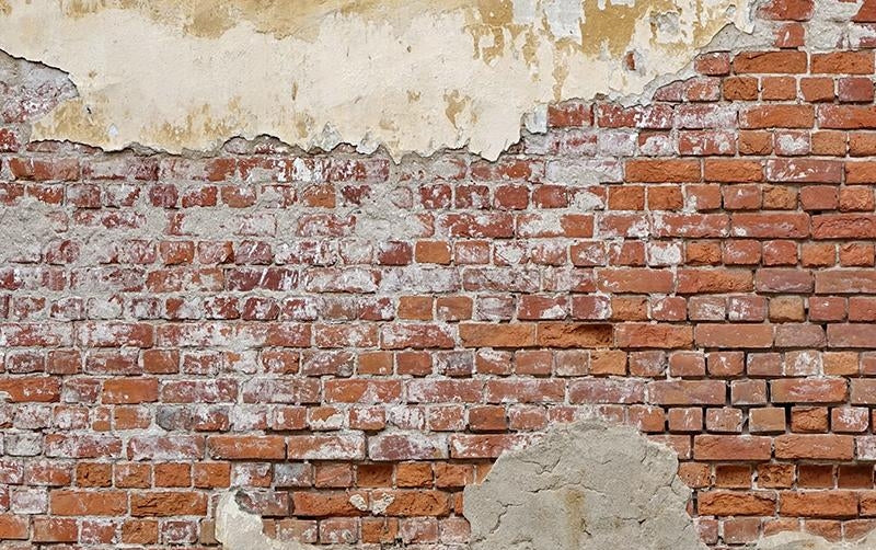 Distressed Peeling Brick Wall Wallpaper 2001032 Custom