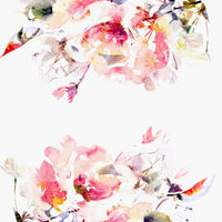 Custom Murals Watercolor Flowers Wallpaper 181298414